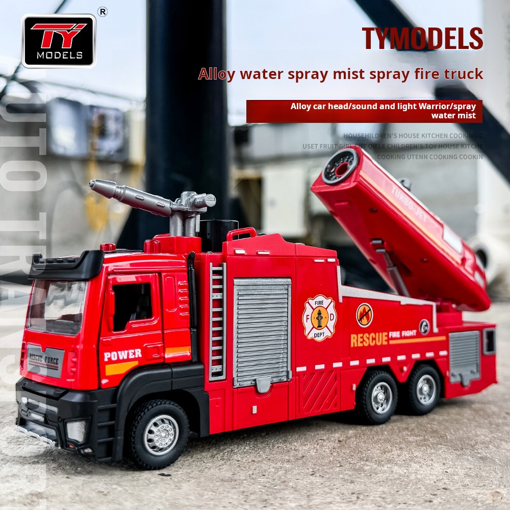 Fire Escape Ladder - Nieuwe Alloy Brandweerauto Speelgoed Grote Maat
