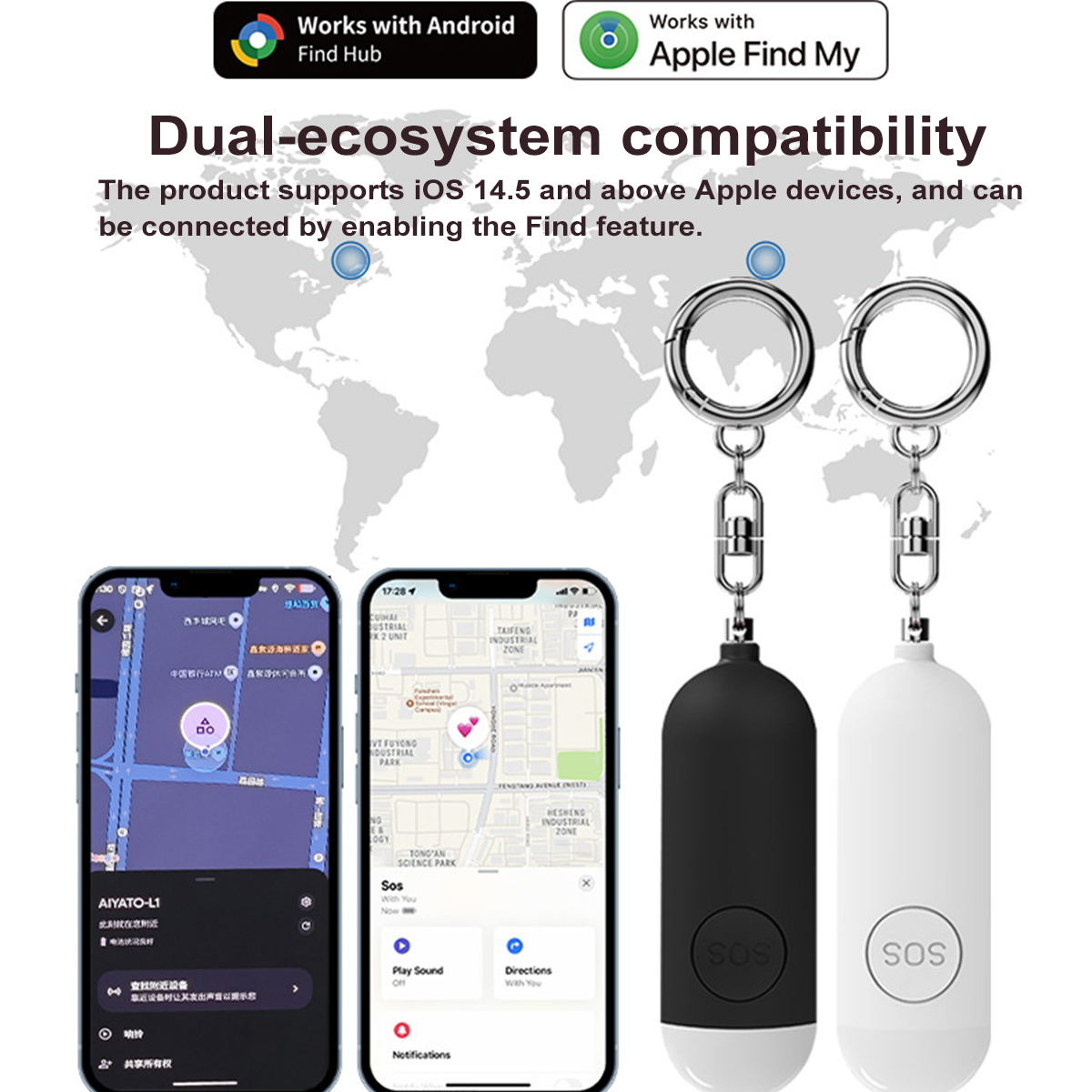 Zelfverdedigingsalarm LED-lich - Personal Alarm Keychain recensie en prijs