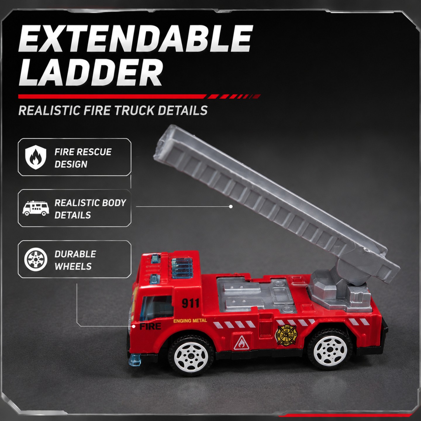 1:64 Legering+Plastic Brandwee - Fire Escape Ladder recensie en prijs
